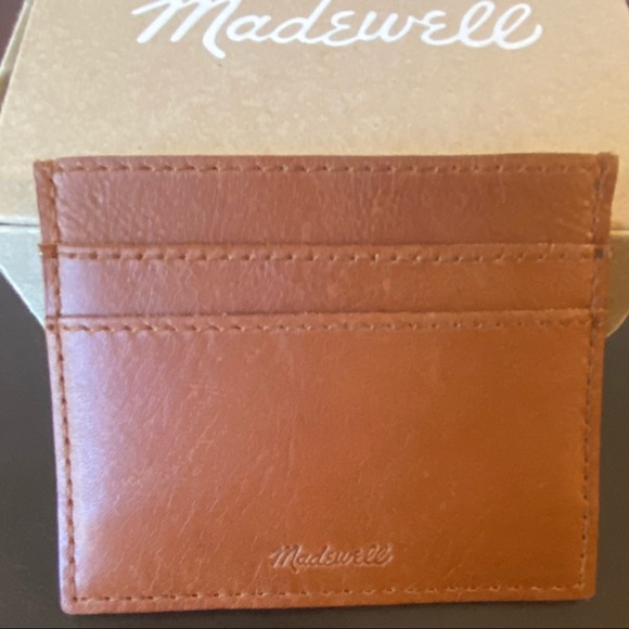 Madewell Handbags - Madewell brown leather card case